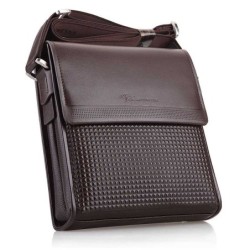Bolsa de ombro retrô clássica - couro