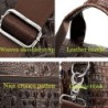 Bolsa de couro luxuosa - com alça de ombro - padrão de pele de crocodilo - couro genuíno