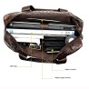 Bolsa de couro luxuosa - com alça de ombro - padrão de pele de crocodilo - couro genuíno