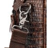 Bolsa de couro luxuosa - com alça de ombro - padrão de pele de crocodilo - couro genuíno