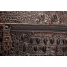 Bolsa de couro luxuosa - com alça de ombro - padrão de pele de crocodilo - couro genuíno
