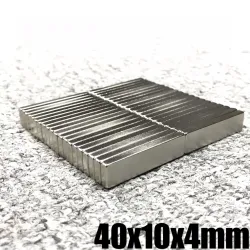 N35 - ímã de neodímio - bloco retangular forte - 40mm * 10mm * 4mm