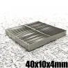 N35 - ímã de neodímio - bloco retangular forte - 40mm * 10mm * 4mm