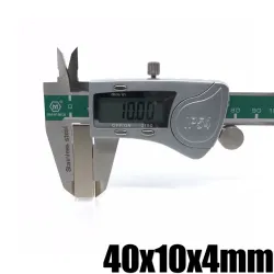 N35 - neodymium magnet - strong rectangular block - 40mm * 10mm * 4mmN35