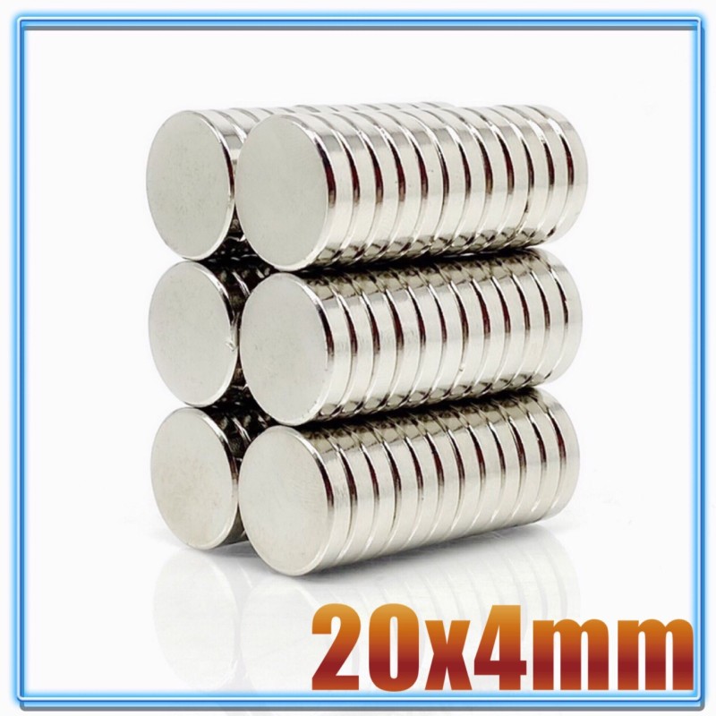 N35 - ímã de neodímio - disco redondo forte - 20mm * 4mm