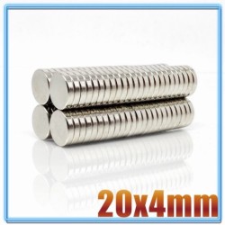 N35 - ímã de neodímio - disco redondo forte - 20mm * 4mm