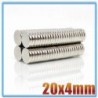 N35 - ímã de neodímio - disco redondo forte - 20mm * 4mm