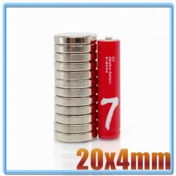 N35 - ímã de neodímio - disco redondo forte - 20mm * 4mm