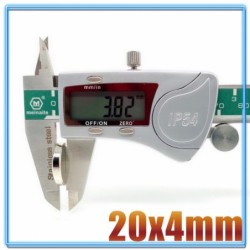 N35 - ímã de neodímio - disco redondo forte - 20mm * 4mm