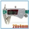 N35 - ímã de neodímio - disco redondo forte - 20mm * 4mm