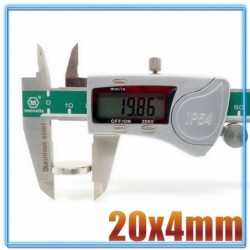 N35 - ímã de neodímio - disco redondo forte - 20mm * 4mm