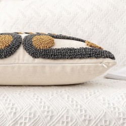 Capa de almofada exclusiva - bordado de algodão - estilo Boho marroquino