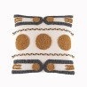 Capa de almofada exclusiva - bordado de algodão - estilo Boho marroquino