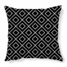 Decorative cushion cover - black and white geometry - 45cm * 45cmCushion covers