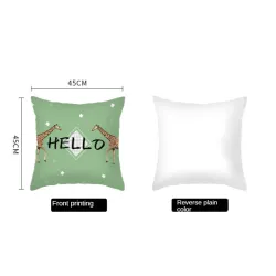 Decorative cushion cover - black and white geometry - 45cm * 45cmCushion covers
