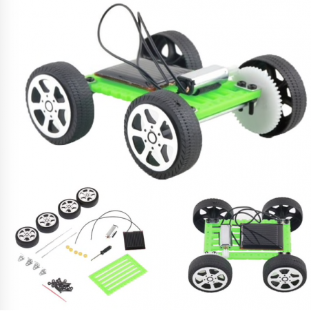 Brinquedo movido a energia solar - carro faça você mesmo - kit