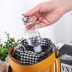 Frasco recarregável - mini recipiente - com gancho - desinfetante para as mãos / dispensador de sabão - 30ml / 50ml