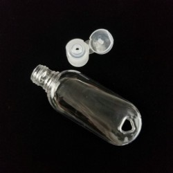 Frasco recarregável - mini recipiente - com gancho - desinfetante para as mãos / dispensador de sabão - 30ml / 50ml