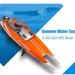 Feilun FT016 - barco de corrida - impermeável - 2.4G 4CH - alta velocidade 35km/h - brinquedo RC