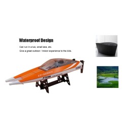 Feilun FT016 - barco de corrida - impermeável - 2.4G 4CH - alta velocidade 35km/h - brinquedo RC