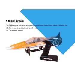 Feilun FT016 - barco de corrida - impermeável - 2.4G 4CH - alta velocidade 35km/h - brinquedo RC