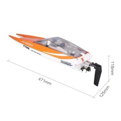 Feilun FT016 - barco de corrida - impermeável - 2.4G 4CH - alta velocidade 35km/h - brinquedo RC