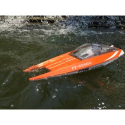 Feilun FT016 - barco de corrida - impermeável - 2.4G 4CH - alta velocidade 35km/h - brinquedo RC