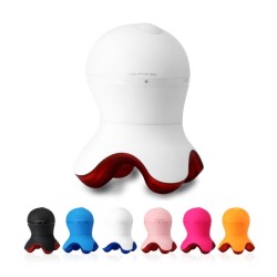 Mini massageador profissional - relaxamento - alívio da dor - com LED - formato de polvo