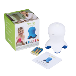 Mini massageador profissional - relaxamento - alívio da dor - com LED - formato de polvo
