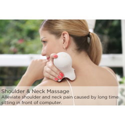 Mini massageador profissional - relaxamento - alívio da dor - com LED - formato de polvo