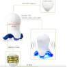 Mini massageador profissional - relaxamento - alívio da dor - com LED - formato de polvo