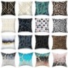 Capa de almofada decorativa - estampa de leopardo animal - 45 cm * 45 cm