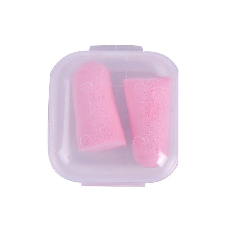Sponge earplugs - anti-noise - sleeping - travel - with boxSleeping