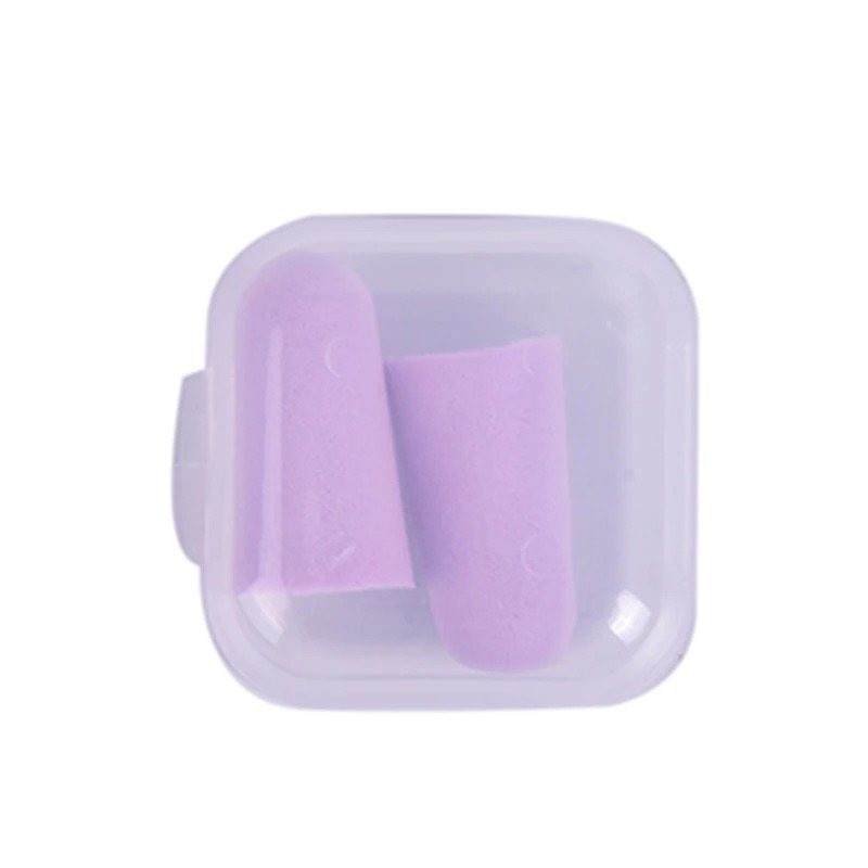 Sponge earplugs - anti-noise - sleeping - travel - with boxSleeping