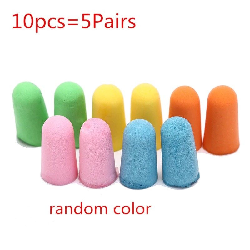 Sponge earplugs - anti-noise - sleeping - travel - with boxSleeping