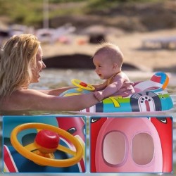 Assento flutuante inflável - brinquedo de natação - em forma de carro