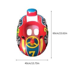 Assento flutuante inflável - brinquedo de natação - em forma de carro