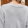 Cardigan clássico - suéter manga longa - com botões - padrão floral