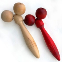 Eye / face / body massager - wooden rollerMassage