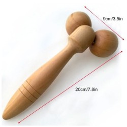 Eye / face / body massager - wooden rollerMassage