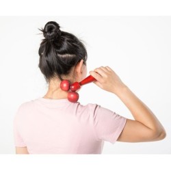 Eye / face / body massager - wooden rollerMassage