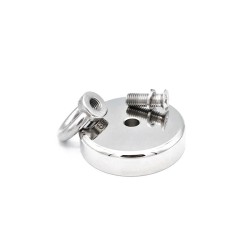 36mm - 50kg - ímã de recuperação de neodímio - detector de metais - gancho de garra