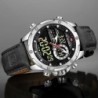 NAVIFORCE - sports - military quartz watch - leather strap - LCD LED display - waterproofWatches