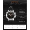NAVIFORCE - relógio esportivo moderno - quartzo - analógico - pulseira de couro - à prova d'água