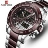 NAVIFORCE - relógio de quartzo de luxo - aço inoxidável - à prova d'água