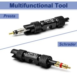 Ferramenta de bicicleta multifuncional - schrader - presta - chave - instalação de bico de pneu - remoção de válvula