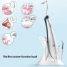 Limpador de dentes elétrico universal - raspador dental ultrassônico - removedor de manchas - clareamento - conjunto 5 em 1