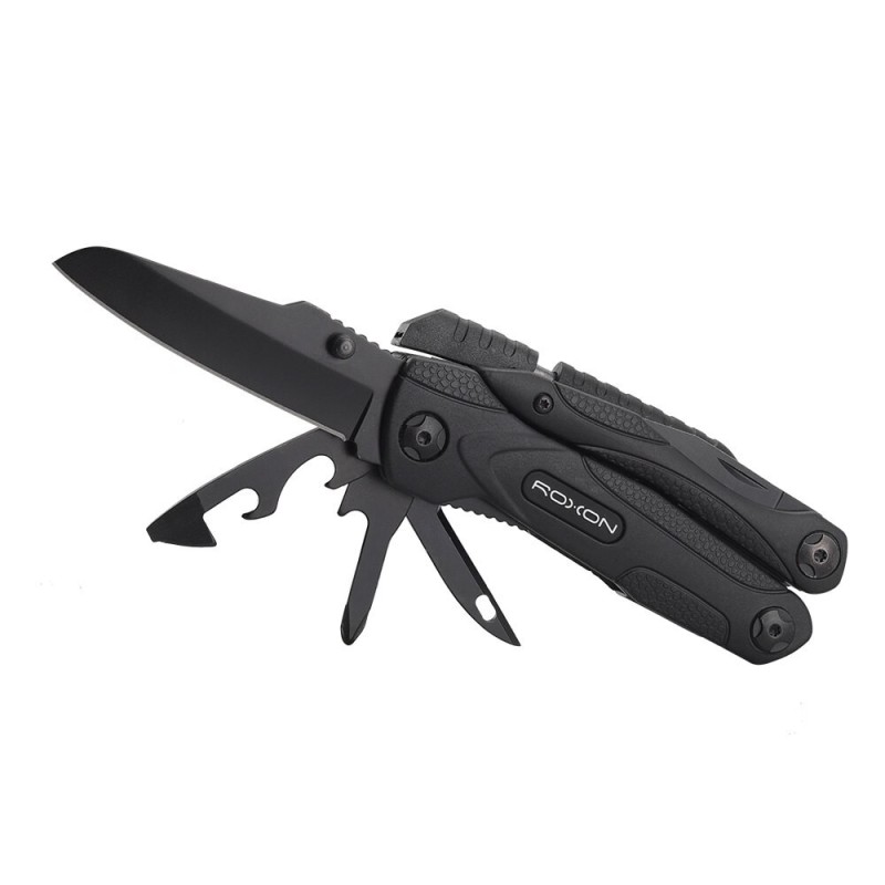 Roxon CM1349 - multiferramenta 14 em 1 - alicate dobrável - faca multiuso - ferramenta de sobrevivência