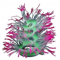 Coral luminoso colorido - planta de silicone artificial