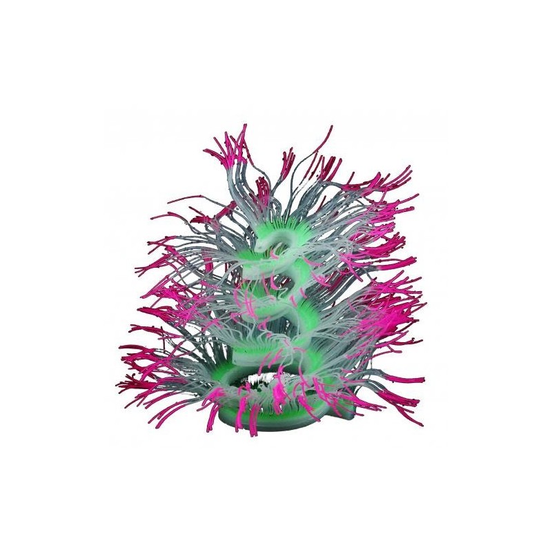 Coral luminoso colorido - planta de silicone artificial